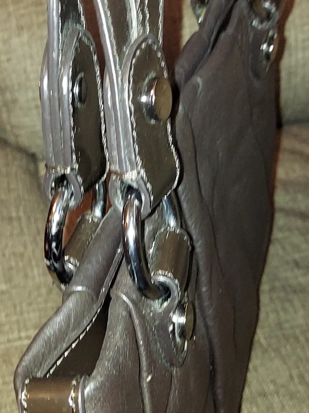 Simply Vera Vera Wang Black Satchel with Patent Handles